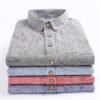 Men's Printed Long-sleeved Shirt