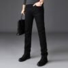 Men's Black Straight Jeans - Image 4