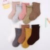 Set of 5 Baby Cotton Socks for Girls - Image 3