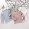 Girl's Long Sleeved Ribbed Top - Image 5