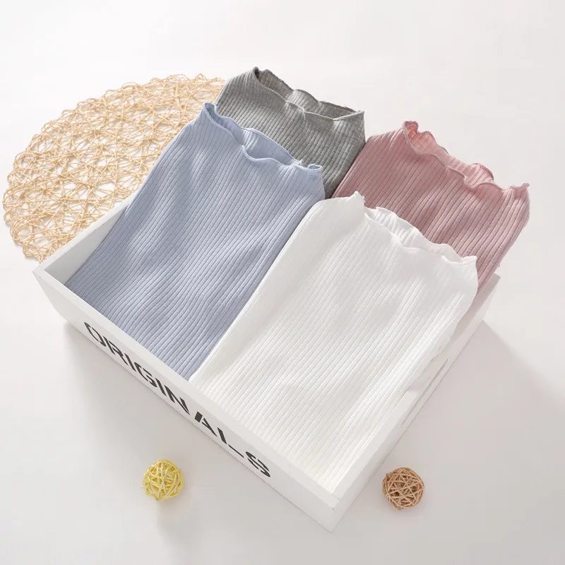 Girl's Long Sleeved Ribbed Top